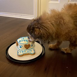 Peanut butter flavored with cream cheese icing Peanut butter flavored with cream cheese icing