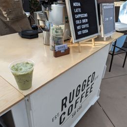 The Rugged Coffee setup at an event The Rugged Coffee setup at an event