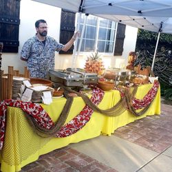 Hawaiian Luau OC - Beautifully laid out buffet!