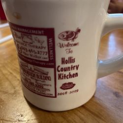 Hollis Country Kitchen - Signage on coffee cup