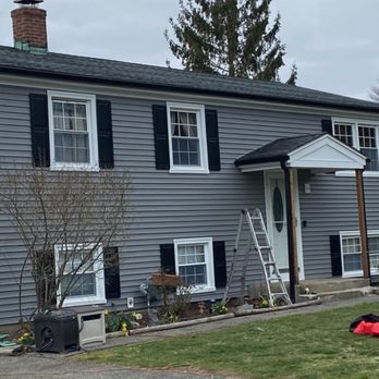 A&L Custom Builders - New Black Seamless K Style Gutters in Milford CT - General Contractors Near Me - Danbury, Connecticut A&L Custom Builders - New Black Seamless K Style Gutters in Milford CT - General Contractors Near Me - Danbury, Connecticut