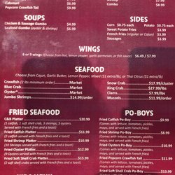 Crawfish & Beignets - Menu (front)
