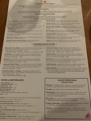 Menu photo 3 Mavericks Wood Grill Champlin, MN Menu photo 3 Mavericks Wood Grill Champlin, MN