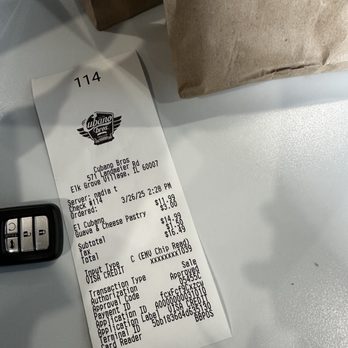 Cubano Bros - receipt - Cuban Near Me - Elk Grove Village, Illinois Cubano Bros - receipt - Cuban Near Me - Elk Grove Village, Illinois