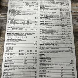 Mayfair Grocery - Menu