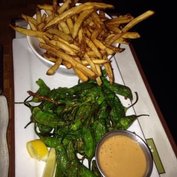 The Kitchen - Shishito peppers, truffle fries and yummy sauce! - New American Near Me - Jackson, Wyoming The Kitchen - Shishito peppers, truffle fries and yummy sauce! - New American Near Me - Jackson, Wyoming