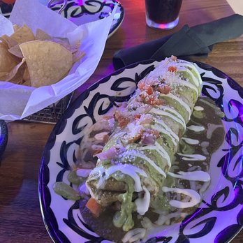 Kalaveras - The Wet  Burrito was one of the best I've had.  At $16 its pricy but very yummy.  Highly recommended. - New Mexican Cuisine Near Me - Long Beach, California