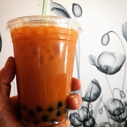 Bae Bae's Kitchen - Thai iced tea with boba!