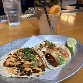 Pilsen Yards - Shrimp and al pastor tacos - Tacos Near Me - Chicago, Illinois