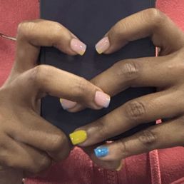 Oh Nails - My nails two weeks ago. They grew out a little bit and I just wanted them filled and green. - Nail Salons Near Me - Laurel, Maryland