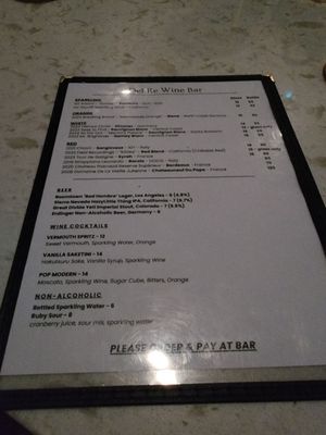 Menu photo 5 Del Re Wine Bar  Los Angeles, CA