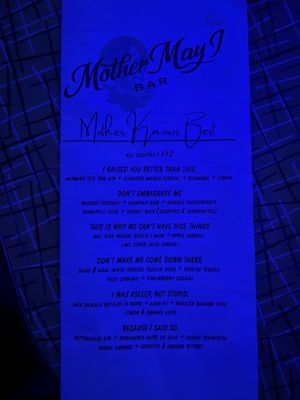 Menu photo 1 Mother May I Bar St. Louis, MO Menu photo 1 Mother May I Bar St. Louis, MO