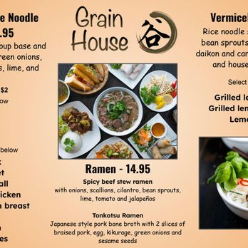 Grain House - the menu of the restaurant - Vietnamese Near Me - Seattle, Washington