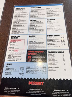 Menu photo 7 Fire + Ice Anaheim, CA