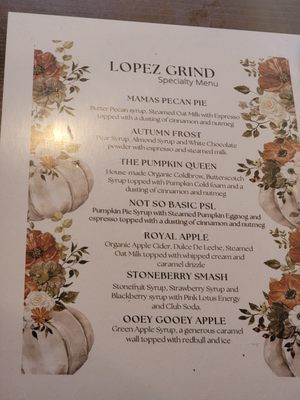 Menu photo 4 Lopez Grind Coffee Shop Lopez Island, WA