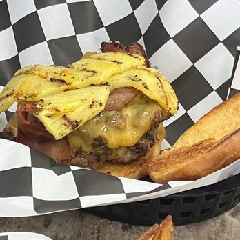 Ultimate Burger - Ultimate double decker with fried pineapple. - Burgers Near Me - Kailua-Kona, Hawaii Ultimate Burger - Ultimate double decker with fried pineapple. - Burgers Near Me - Kailua-Kona, Hawaii