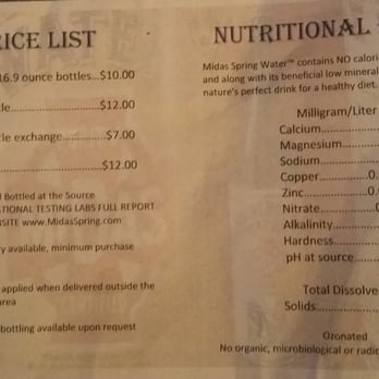 Midas Spring Water - Price List and Nutritional Facts - Water Delivery Near Me - Huntersville, North Carolina Midas Spring Water - Price List and Nutritional Facts - Water Delivery Near Me - Huntersville, North Carolina