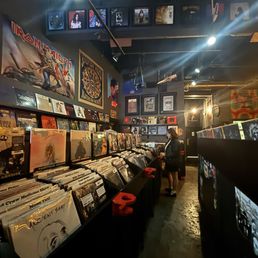a record store filled with records a record store filled with records