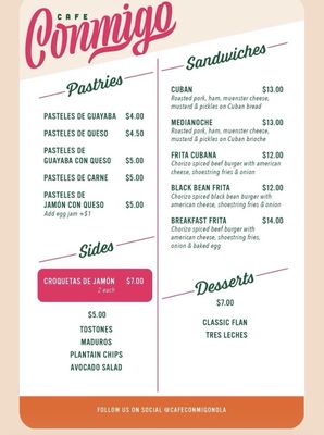 Menu photo 2 Cafe Conmigo New Orleans, LA Menu photo 2 Cafe Conmigo New Orleans, LA