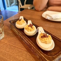 Kimchi Deviled Eggs