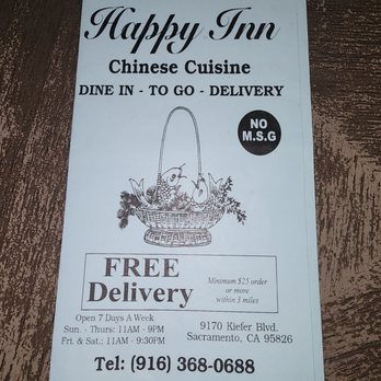 Happy Inn - Chinese Near Me - Sacramento, California