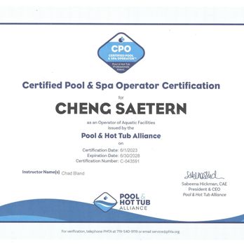 Veteran Pool Care - Officially Certified. - Pool & Hot Tub Service Near Me
