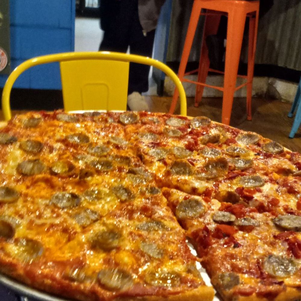 Betty's Pizza Shack - A small. Extra sauce. Light chesse. Sausage. Roasted peppers - Pizza Near Me - Lenox, Massachusetts