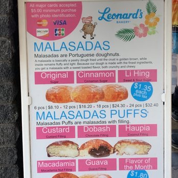 Leonard's Bakery - Sign as of April 2021 - Bakeries Near Me - Honolulu, Hawaii