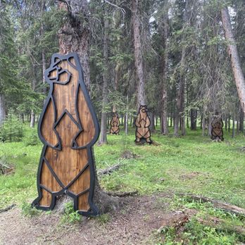 Bow Falls - Art on the Bow River trail to Bow Falls - Hiking Near Me - Banff, Alberta