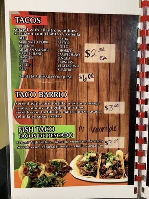 Menu photo 2 Los Alambres Vancouver, WA