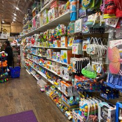 Little Things Toy Store - Walls of toys.