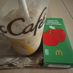 McDonald's - Ice coffee and apple pies~