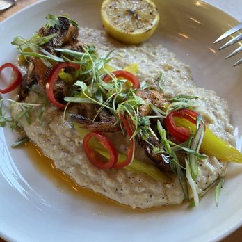 The Lark - Wilf Guld Shrimp & Anson Mills Grits - New American Near Me - Santa Barbara, California