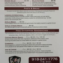 the menu the menu