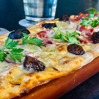 Pinstripes - Prosciutto Fig flatbread. Juicy and crispy at the same time. Love the thin crust. Soooo good! IG@loveplaypeace - Bowling Near Me - San Mateo, California Pinstripes - Prosciutto Fig flatbread. Juicy and crispy at the same time. Love the thin crust. Soooo good! IG@loveplaypeace - Bowling Near Me - San Mateo, California