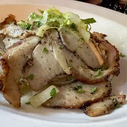 Pork belly/loin with rosemary, fennel - amazingly tender