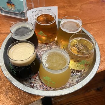 Escape Craft Brewery - beer flight - Breweries Near Me - Redlands, California Escape Craft Brewery - beer flight - Breweries Near Me - Redlands, California