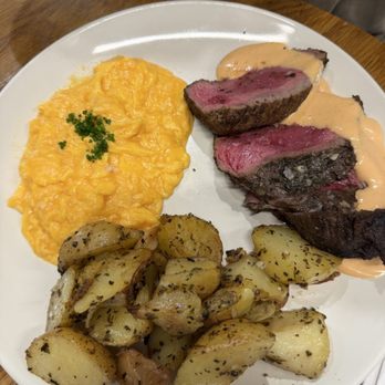 Arcade Downtown - Steak and eggs. Ordered medium but got medium rare - Cafes Near Me - Riverside, California
