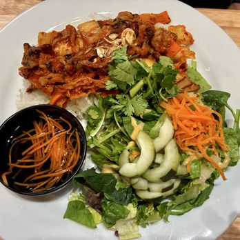 Lucky Cat Bistro - Lemongrass pork with rice, also delicious - Vietnamese Near Me - Novato, California Lucky Cat Bistro - Lemongrass pork with rice, also delicious - Vietnamese Near Me - Novato, California