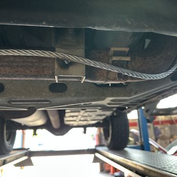 Yao Auto Repair - Rebar/cable welded to my F150 FOUR catalytic converters. Awesome job! - Auto Repair Near Me - Oakland, California