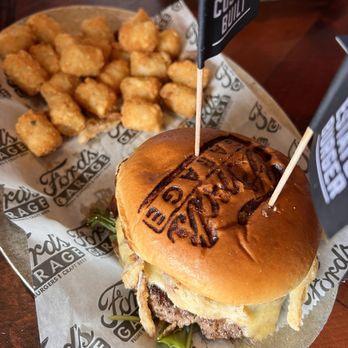 Ford's Garage Oviedo - Estate burger with tots - Burgers Near Me - Oviedo, Florida