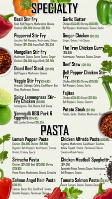 Menu photo 2 The Tray Fusion Grill Westminster, CA Menu photo 2 The Tray Fusion Grill Westminster, CA