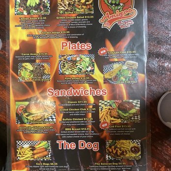 Amigos Burgers and Beer - Menu side 2 - Burgers Near Me - Tucson, Arizona