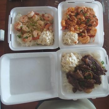Da Bald Guy - Our take out lunch today! - Food Trucks Near Me - Kahuku, Hawaii Da Bald Guy - Our take out lunch today! - Food Trucks Near Me - Kahuku, Hawaii