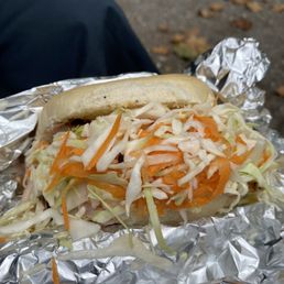 Jerk chicken sandwich Jerk chicken sandwich