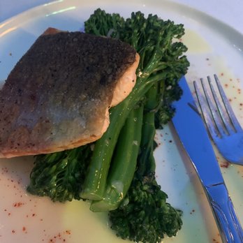 Valentina - Salmon with brollini - Seafood Near Me - Encinitas, California Valentina - Salmon with brollini - Seafood Near Me - Encinitas, California