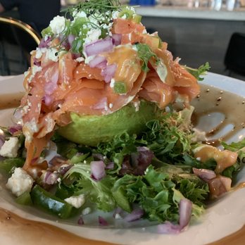 Bistro Cafe - Avocado Salmon - Breakfast & Brunch Near Me - Miami, Florida Bistro Cafe - Avocado Salmon - Breakfast & Brunch Near Me - Miami, Florida