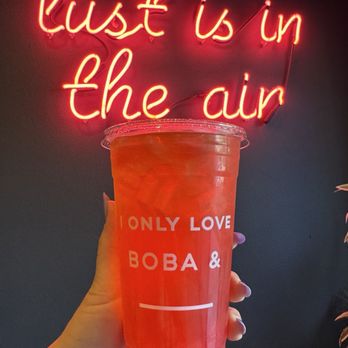 BobaLust - Boba fest special - peach and raspberry green tea and lemonade with strawberry heart jellies - Bubble Tea Near Me - Seattle, Washington BobaLust - Boba fest special - peach and raspberry green tea and lemonade with strawberry heart jellies - Bubble Tea Near Me - Seattle, Washington