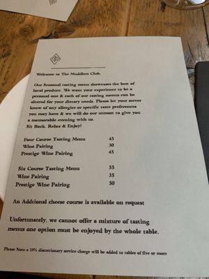 Menu photo 1 The Muddlers Club Belfast, BFS