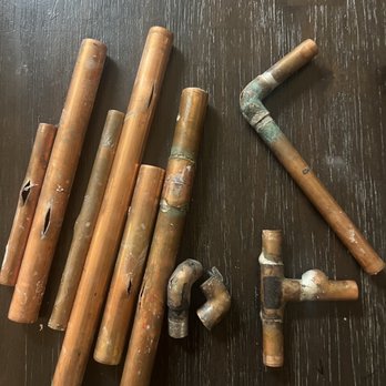 A Better Plumber - Some of the busted copper pipes - Plumbing Near Me - Denver, Colorado
